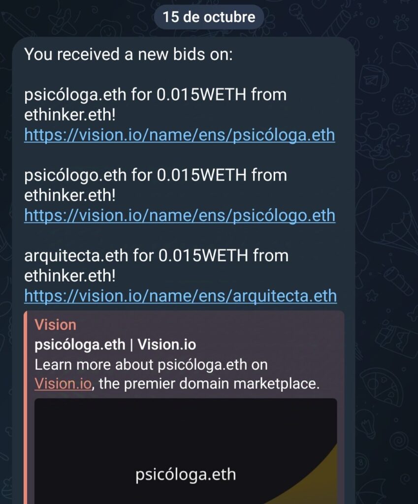 notificacion ens vision oferta dominio ens por telegram